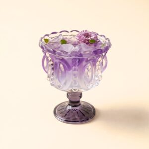 Vintage Embossed Glass Cup