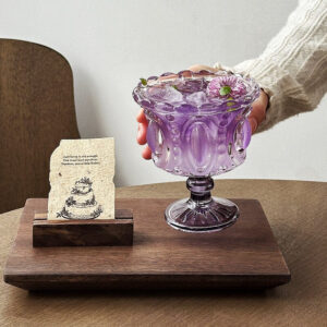 Vintage Embossed Glass Cup