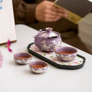 Purple Ru Kiln Portable Tea Set