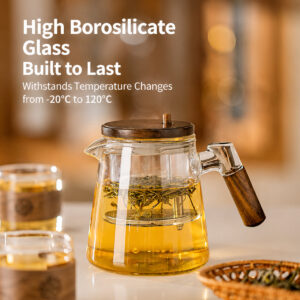 Glass Tea Set with Tea-Water Separation