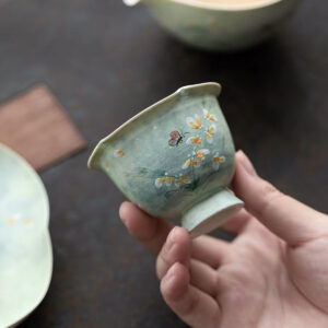 Gardenia Petal High Footed Cup