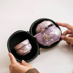 Purple Ru Kiln Portable Tea Set