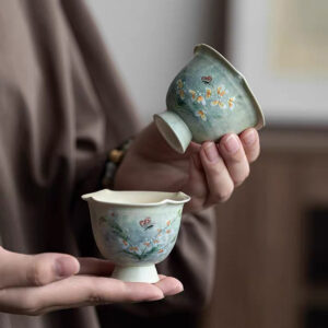 Gardenia Petal High Footed Cup