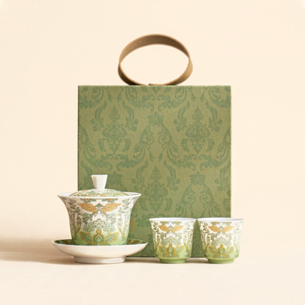 Porcelain Gaiwan Tea Set