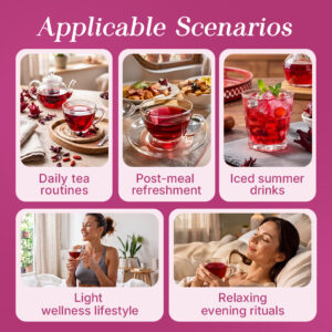 Natural Hibiscus Flowers Herbal Tea