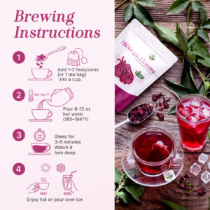 Natural Hibiscus Flowers Herbal Tea