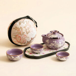 Purple Ru Kiln Portable Tea Set
