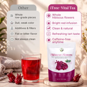 Natural Hibiscus Flowers Herbal Tea