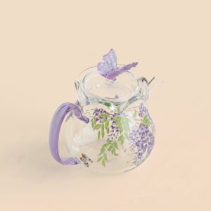Wisteria Glass Teapot